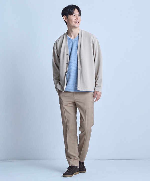 【WEB限定】ストレッチリップルカーディガン＜ストレッチ・マシンウォッシャブル＞ 詳細画像 5