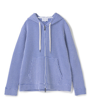 ワッフルジップアップパーカ＜ストレッチ・ハンドウォッシャブル＞