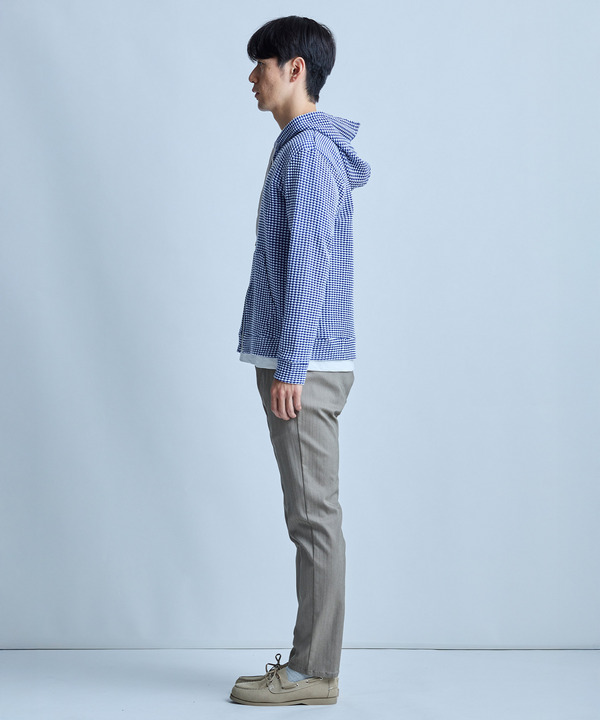 ワッフルジップアップパーカ＜ストレッチ・ハンドウォッシャブル＞ 詳細画像 4