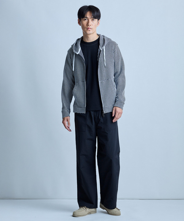 ワッフルジップアップパーカ＜ストレッチ・ハンドウォッシャブル＞ 詳細画像 8