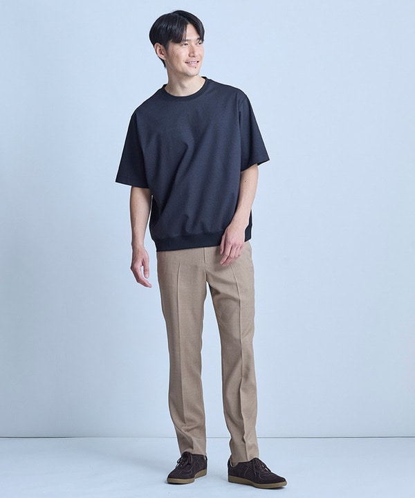 シルケットポンチリブコンビTシャツ＜ストレッチ・マシンウォッシャブル・接触冷感＞ 詳細画像 10