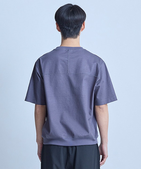 シルケットポンチリブコンビTシャツ＜ストレッチ・マシンウォッシャブル・接触冷感＞ 詳細画像 6