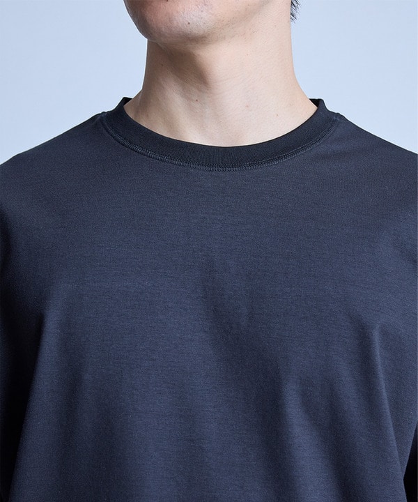 シルケットポンチリブコンビTシャツ＜ストレッチ・マシンウォッシャブル・接触冷感＞ 詳細画像 9
