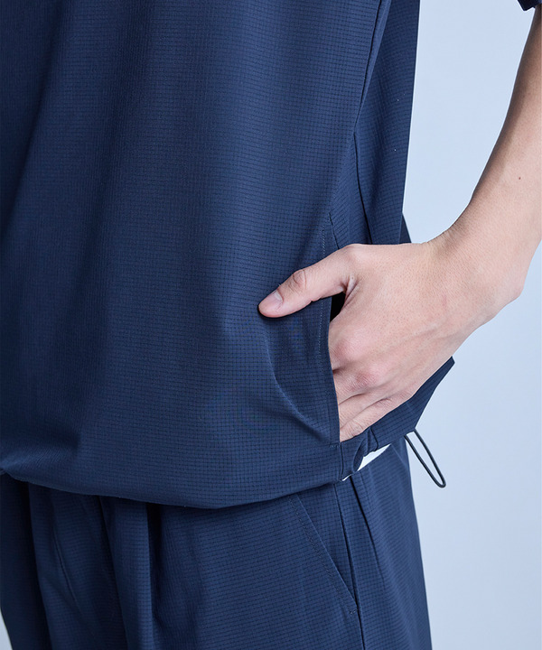 ドットメッシュドローコードTシャツ〈ストレッチ・マシンウォッシャブル・軽量・接触冷感・通気性〉 詳細画像 9