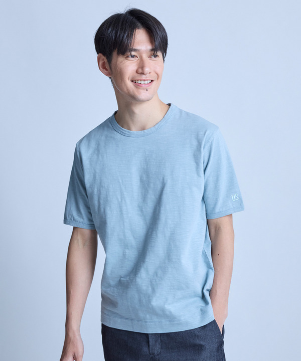 スラブ天竺ロゴ刺繍Tシャツ 詳細画像 11