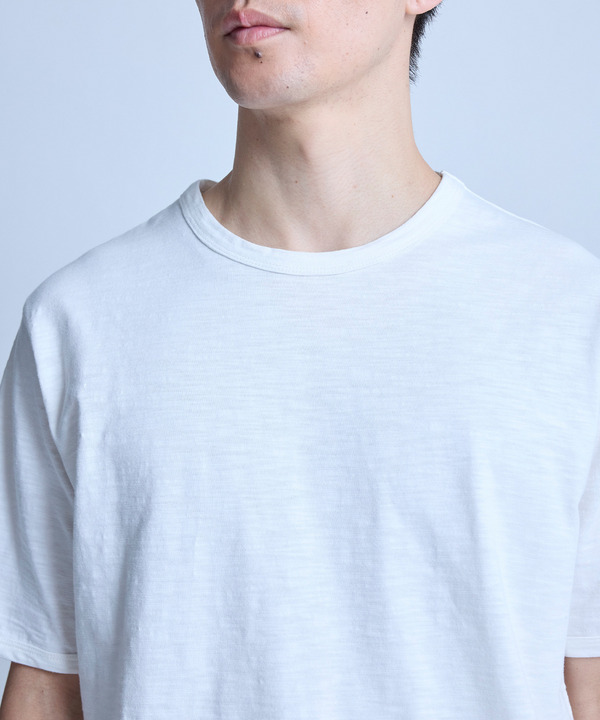 スラブ天竺ロゴ刺繍Tシャツ 詳細画像 2