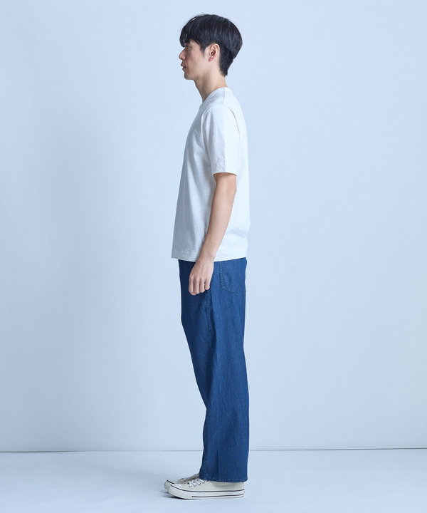 スラブ天竺ロゴ刺繍Tシャツ 詳細画像 3