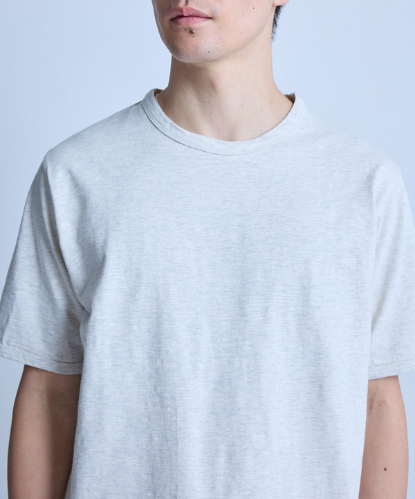 スラブ天竺ロゴ刺繍Tシャツ 詳細画像 7