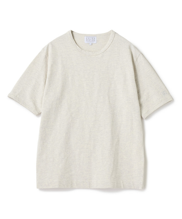 スラブ天竺ロゴ刺繍Tシャツ 詳細画像 ホワイト 1