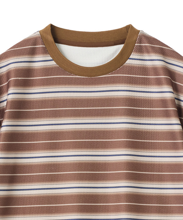 マルチボーダーT〈ストレッチ・マシンウォッシャブル〉 詳細画像 3