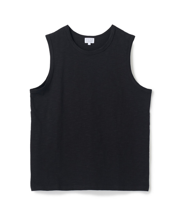 スラブ天竺タンクトップ 詳細画像 ブラック 1