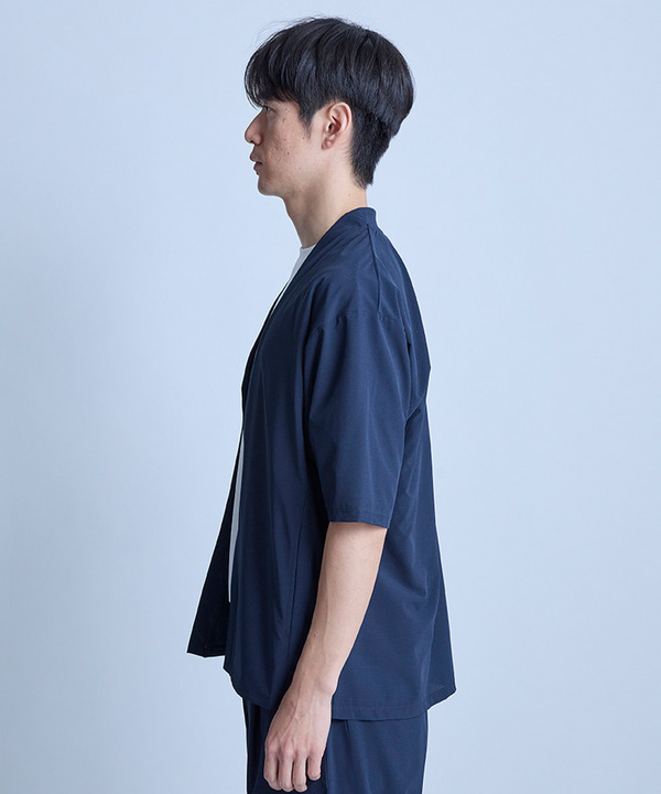 ドットメッシュ5分袖カーディガン〈ストレッチ・マシンウォッシャブル・軽量・接触冷感・通気性〉 詳細画像 11