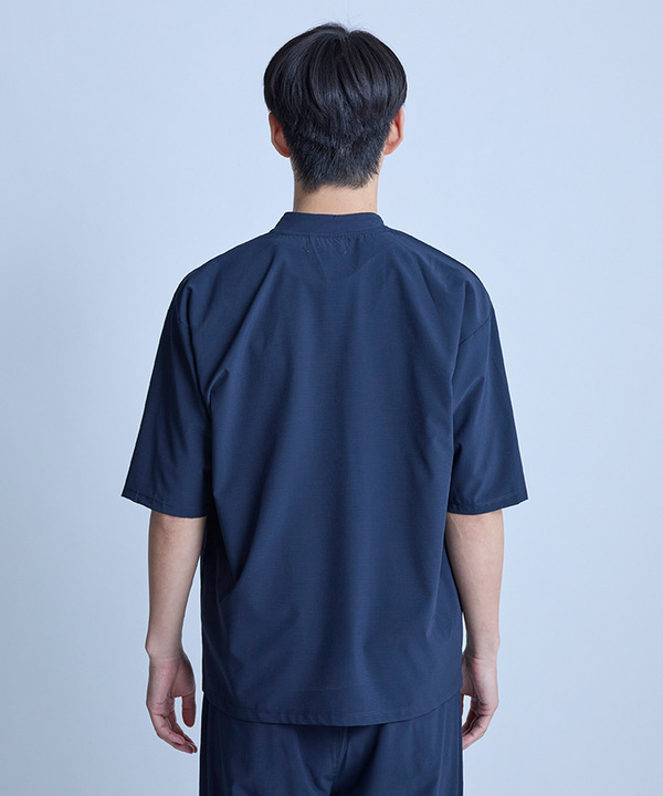 ドットメッシュ5分袖カーディガン〈ストレッチ・マシンウォッシャブル・軽量・接触冷感・通気性〉 詳細画像 12