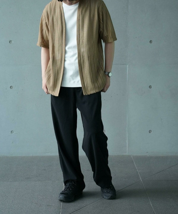 【WEB限定】シアストライプ半袖カーディガン＜ストレッチ・マシンウォッシャブル・通気性＞ 詳細画像 24