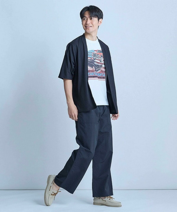【WEB限定】シア―5分袖ボタンレスカーディガン＜ストレッチ・ハンドウォッシャブル・接触冷感・通気性＞ 詳細画像 20
