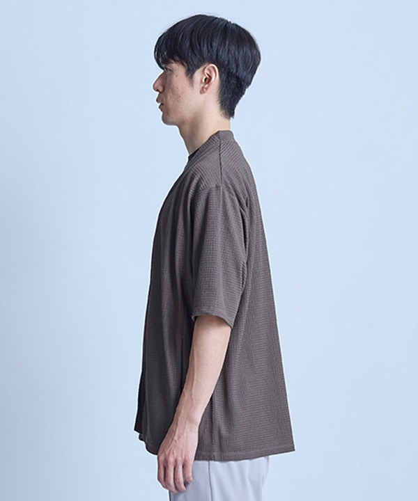 【WEB限定】シア―5分袖ボタンレスカーディガン＜ストレッチ・ハンドウォッシャブル・接触冷感・通気性＞ 詳細画像 9