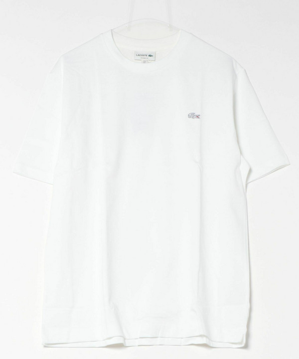 【LACOSTE / ラコステ】アウトラインクロッククルーネックTシャツ 詳細画像 ホワイト 1