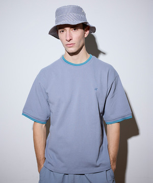 【BEVERLY HILLS POLO CLUB】別注 コットンロゴ刺繍T