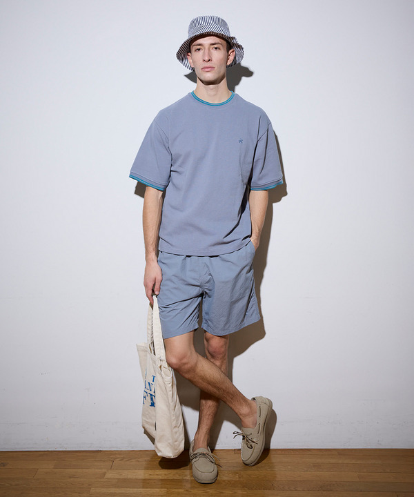 【BEVERLY HILLS POLO CLUB】別注 コットンロゴ刺繍T 詳細画像 1