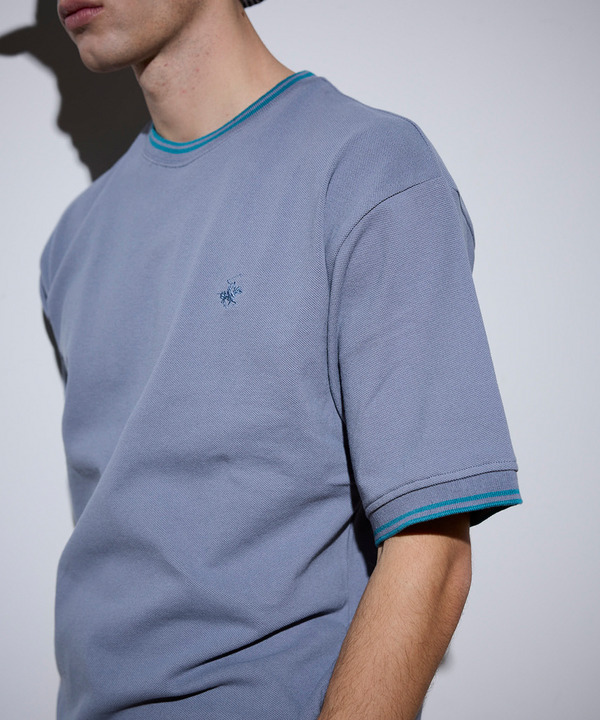 【BEVERLY HILLS POLO CLUB】別注 コットンロゴ刺繍T 詳細画像 3