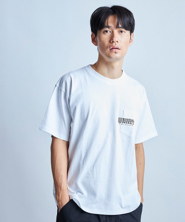 【UNIVERSAL OVERALL】別注 pocketTEE 詳細画像 ホワイト 1