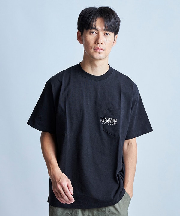 【UNIVERSAL OVERALL】別注 pocketTEE 詳細画像 ブラック 1