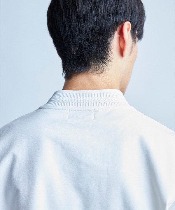 クルーネックテイラーTシャツ〈ストレッチ・マシンウォッシャブル・防臭・接触冷感〉 詳細画像 3