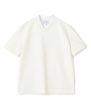 VネックテイラーTシャツ〈ストレッチ・マシンウォッシャブル・防臭・接触冷感〉