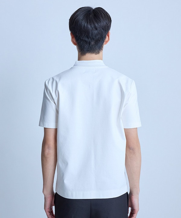 VネックテイラーTシャツ〈ストレッチ・マシンウォッシャブル・防臭・接触冷感〉 詳細画像 12