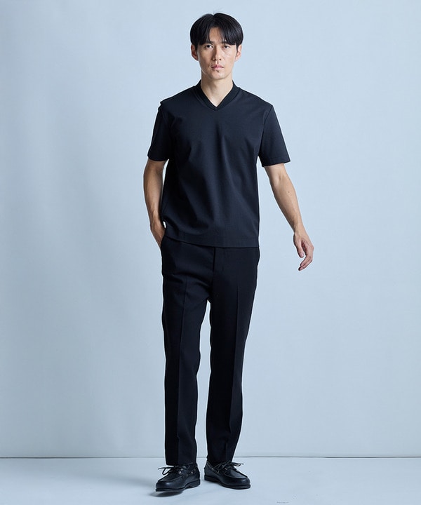 VネックテイラーTシャツ〈ストレッチ・マシンウォッシャブル・防臭・接触冷感〉 詳細画像 21