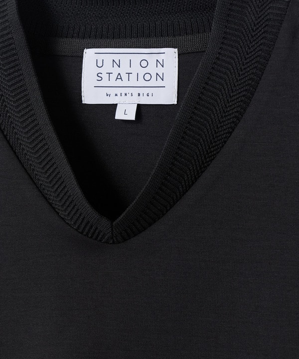 VネックテイラーTシャツ〈ストレッチ・マシンウォッシャブル・防臭・接触冷感〉 詳細画像 4