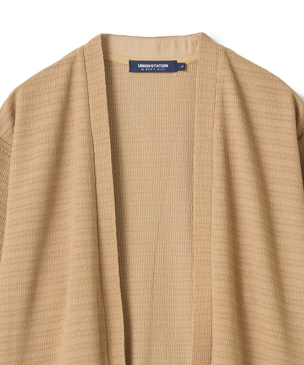 シアー7分袖ボタンレスカーディガン＜ストレッチ・ハンドウォッシャブル・接触冷感・通気性＞ 詳細画像 17