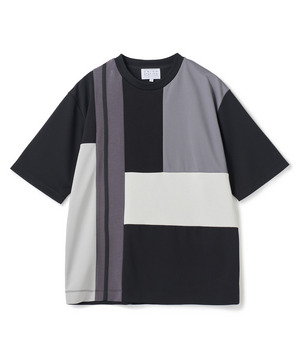 ポンチxダンボール素材 コンビデザインT〈ストレッチ・マシンウォッシャブル・接触冷感〉