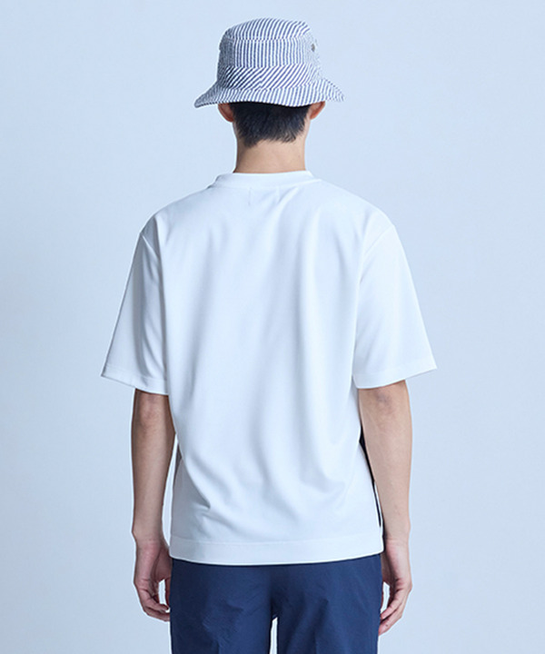 ポンチxダンボール素材 コンビデザインT〈ストレッチ・マシンウォッシャブル・接触冷感〉 詳細画像 12