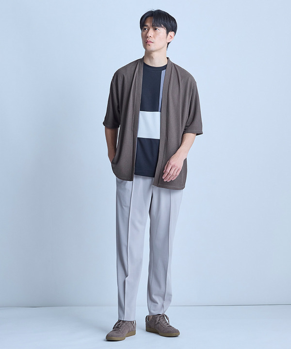 ポンチxダンボール素材 コンビデザインT〈ストレッチ・マシンウォッシャブル・接触冷感〉 詳細画像 15