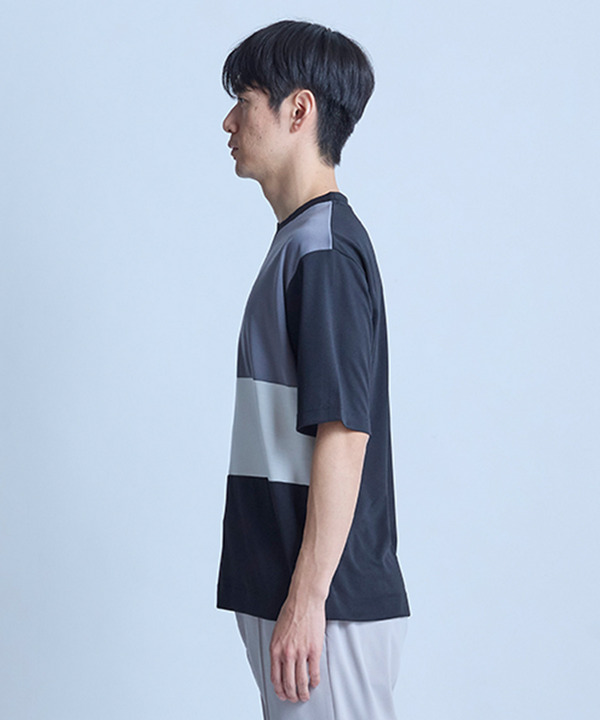 ポンチxダンボール素材 コンビデザインT〈ストレッチ・マシンウォッシャブル・接触冷感〉 詳細画像 17