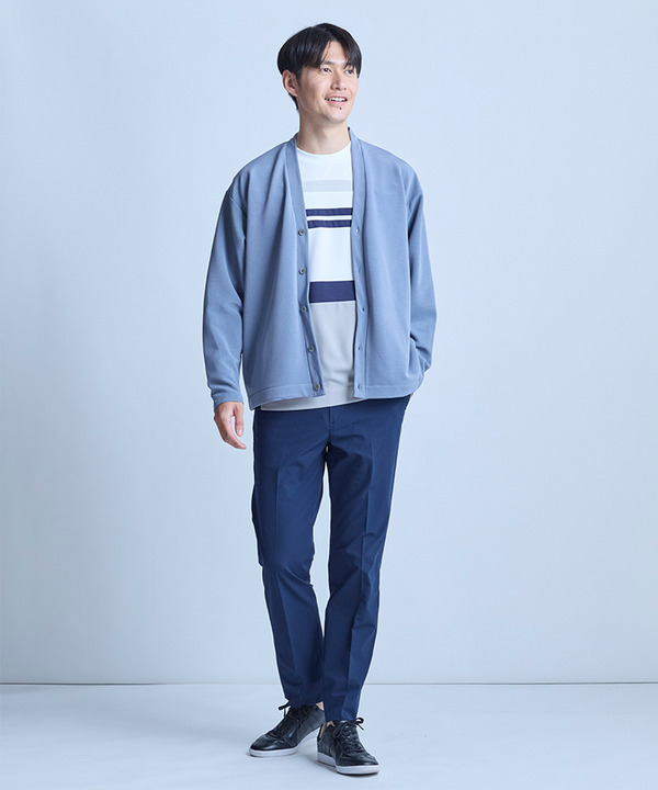 ポンチxダンボール素材 コンビデザインT〈ストレッチ・マシンウォッシャブル・接触冷感〉 詳細画像 9