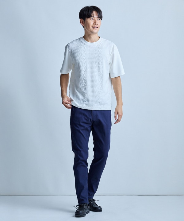 フクレジャガードコンビネーションTシャツ＜ストレッチ・ハンドウォッシャブル＞ 詳細画像 3