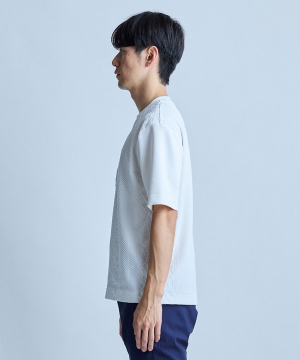 フクレジャガードコンビネーションTシャツ＜ストレッチ・ハンドウォッシャブル＞ 詳細画像 4