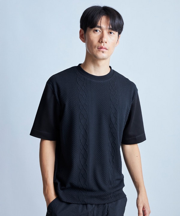 フクレジャガードコンビネーションTシャツ＜ストレッチ・ハンドウォッシャブル＞ 詳細画像 9