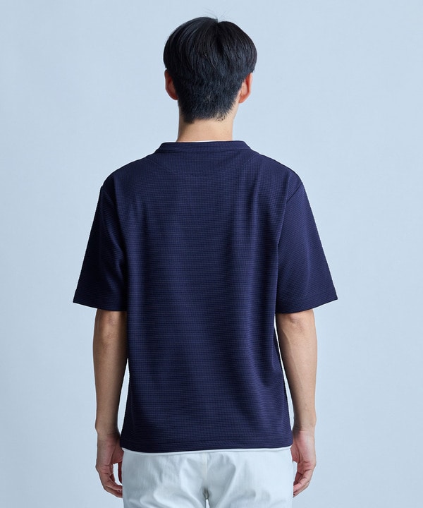 ミニワッフルキーネックレイヤードTシャツ 詳細画像 25