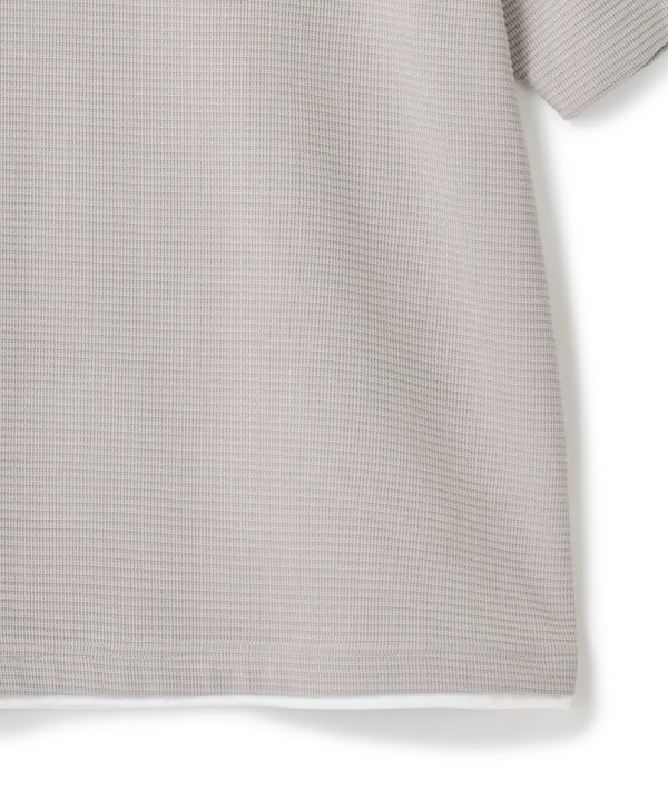 ミニワッフルキーネックレイヤードTシャツ 詳細画像 33
