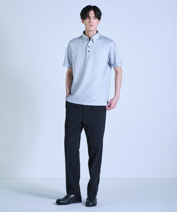 ポンチツイル調プリントポロシャツ 詳細画像 2