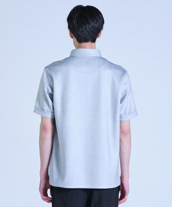 ポンチツイル調プリントポロシャツ 詳細画像 4