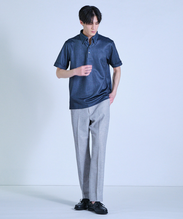 ポンチツイル調プリントポロシャツ 詳細画像 6