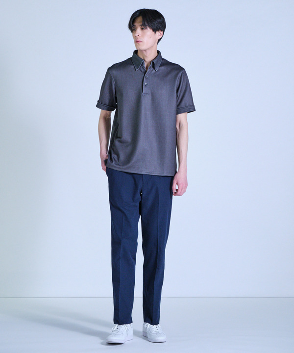 ポンチツイル調プリントポロシャツ 詳細画像 8