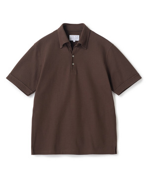 ハニカムボーダーポロシャツ＜ストレッチ・ハンドウォッシャブル＞