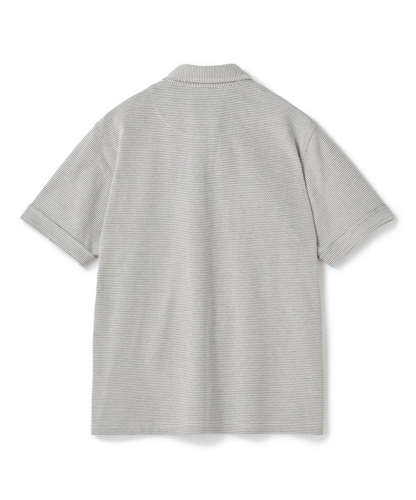ハニカムボーダーポロシャツ＜ストレッチ・ハンドウォッシャブル＞ 詳細画像 10