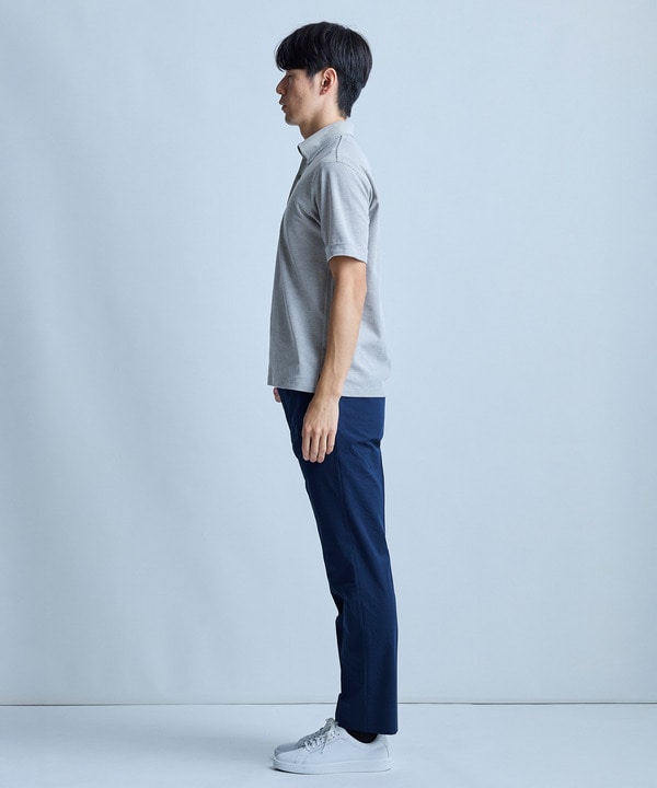 ハニカムボーダーポロシャツ＜ストレッチ・ハンドウォッシャブル＞ 詳細画像 16