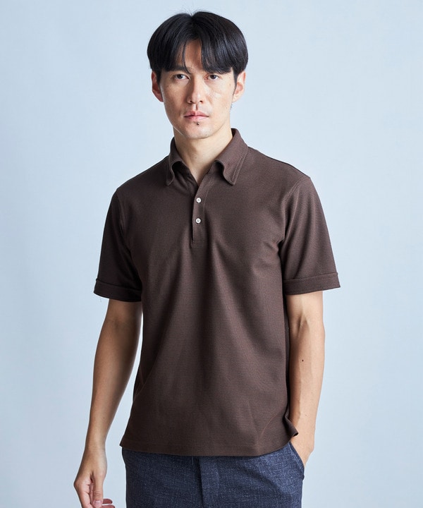 ハニカムボーダーポロシャツ＜ストレッチ・ハンドウォッシャブル＞ 詳細画像 17